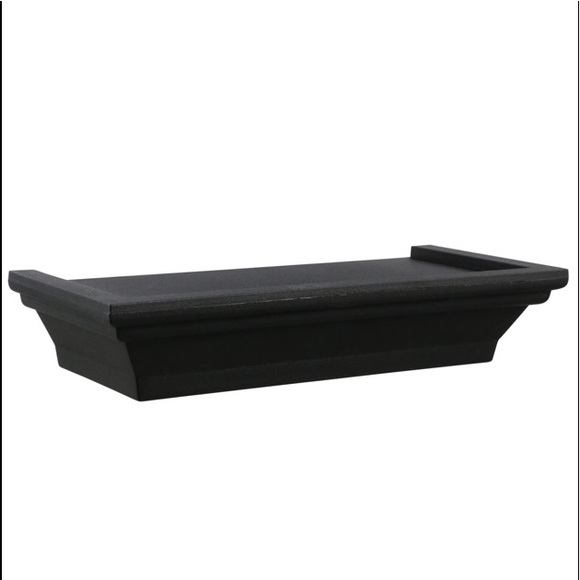 Contemporary Black Floating Shelf Set 2pcs πππ - Picture 4 of 12